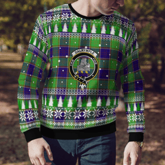 Clan Dalrymple Crest Tartan Christmas Ugly Sweater QP78 Dalrymple Crest Tartan Tartan Ugly Sweater   
