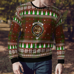 Clan Drummond Crest Tartan Christmas Ugly Sweater RK59 Drummond Crest Tartan Tartan Ugly Sweater   