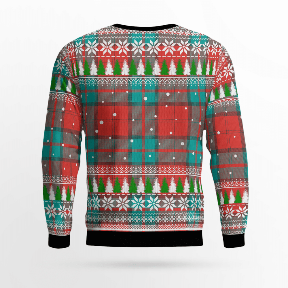 Clan Dunbar Ancient Crest Tartan Christmas Ugly Sweater RK35 Dunbar Ancient Crest Tartan Tartan Ugly Sweater   