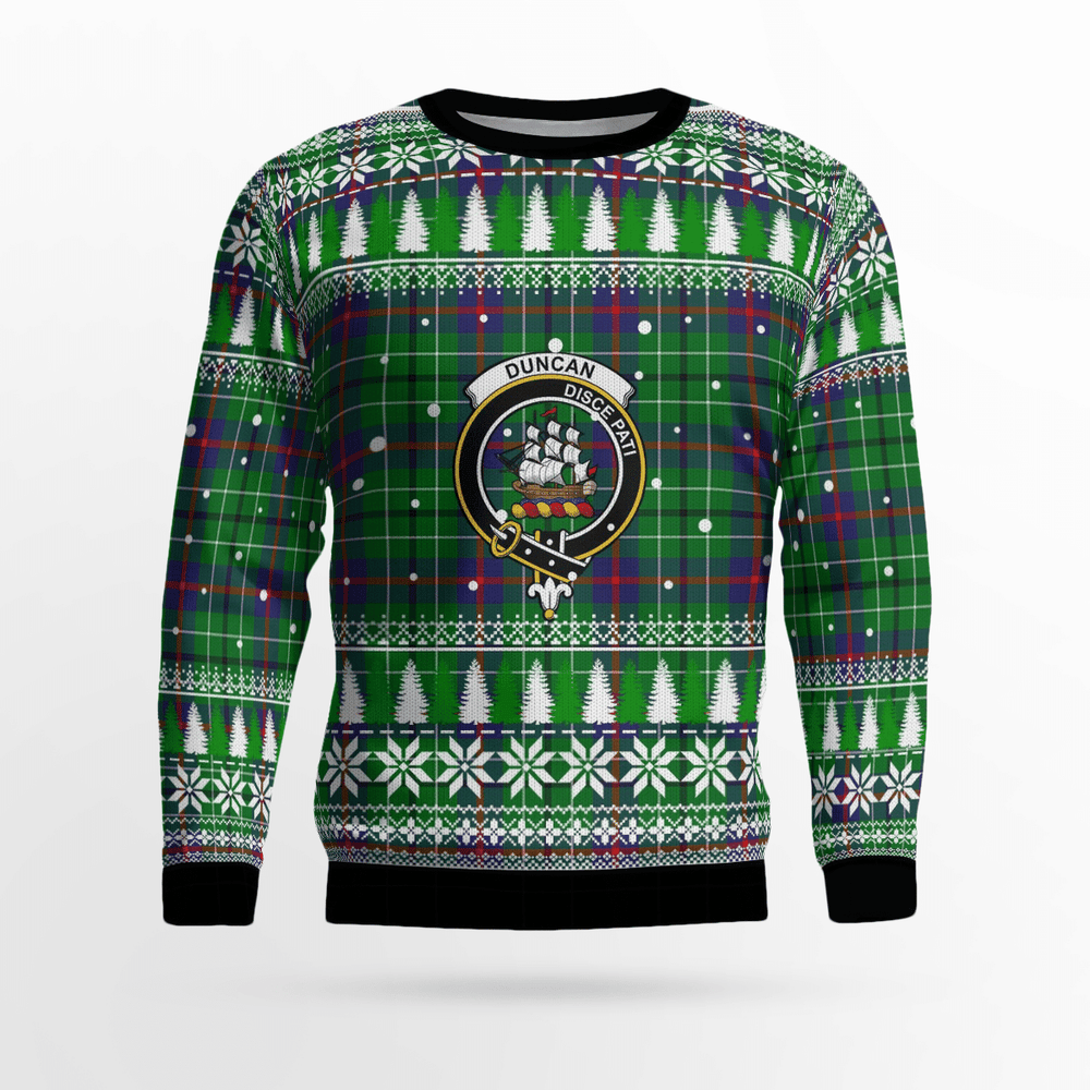 Clan Duncan Ancient Crest Tartan Christmas Ugly Sweater JI89 Duncan Ancient Crest Tartan Tartan Ugly Sweater   