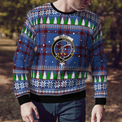Clan Elliot Modern Crest Tartan Christmas Ugly Sweater WT25 Elliot Modern Crest Tartan Tartan Ugly Sweater   