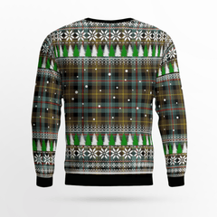 Clan Farquharson Weathered  Crest Tartan Christmas Ugly Sweater EV52 Farquharson Weathered Crest Tartan Tartan Ugly Sweater   