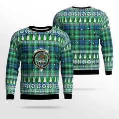 Clan Graham of Montrose Ancient Crest Tartan Christmas Ugly Sweater BK70 Graham of Montrose Ancient Crest Tartan Tartan Ugly Sweater   