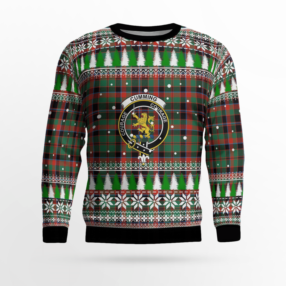 Clan Cumming Hunting Ancient Crest Tartan Christmas Ugly Sweater EB98 Cumming Hunting Ancient Crest Tartan Tartan Ugly Sweater   