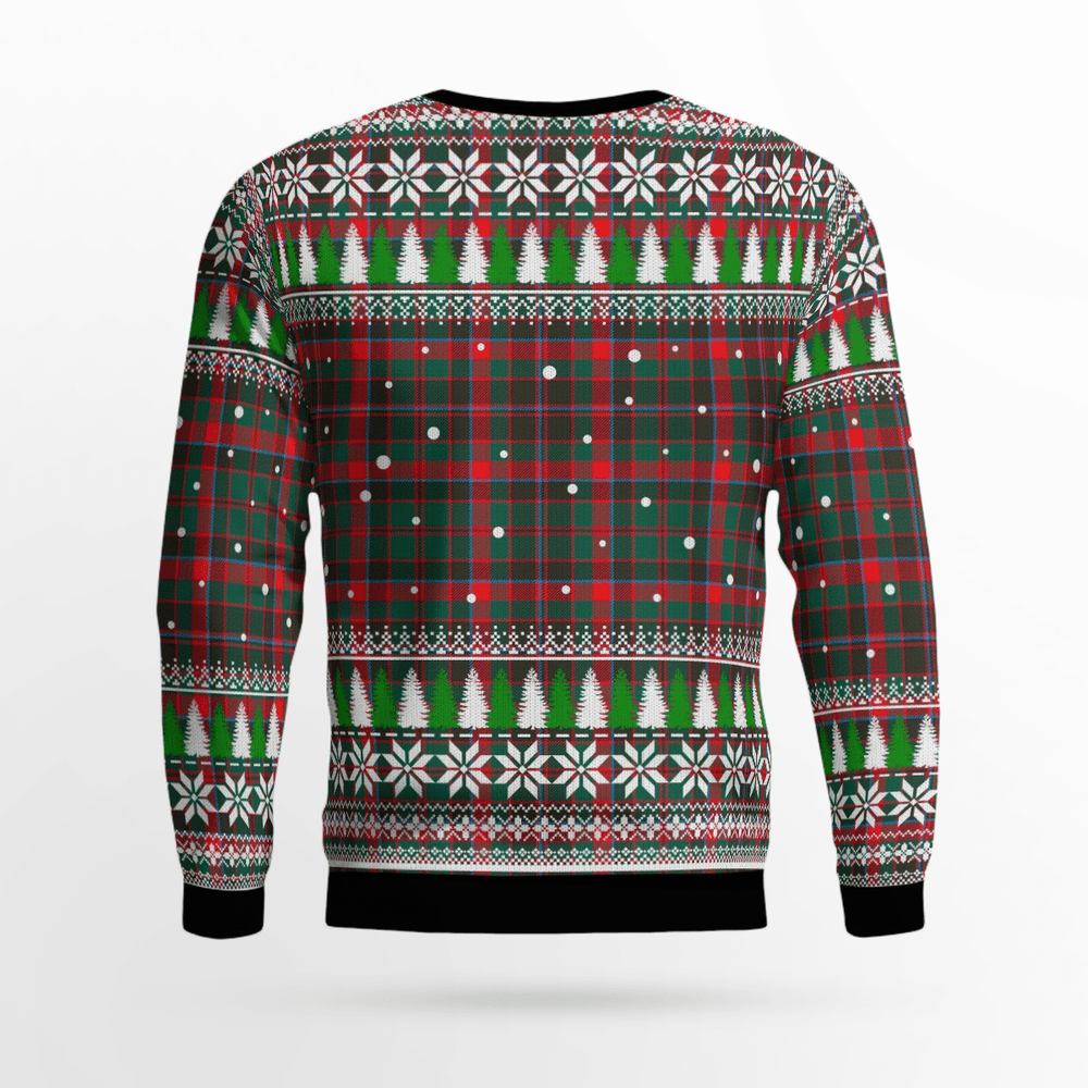 Clan Cumming Hunting Modern Crest Tartan Christmas Ugly Sweater JJ59 Cumming Hunting Modern Crest Tartan Tartan Ugly Sweater   