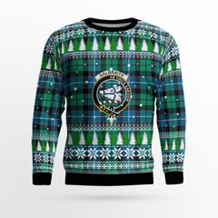 Clan Galbraith Ancient Crest Tartan Christmas Ugly Sweater RO45 Galbraith Ancient Crest Tartan Tartan Ugly Sweater   