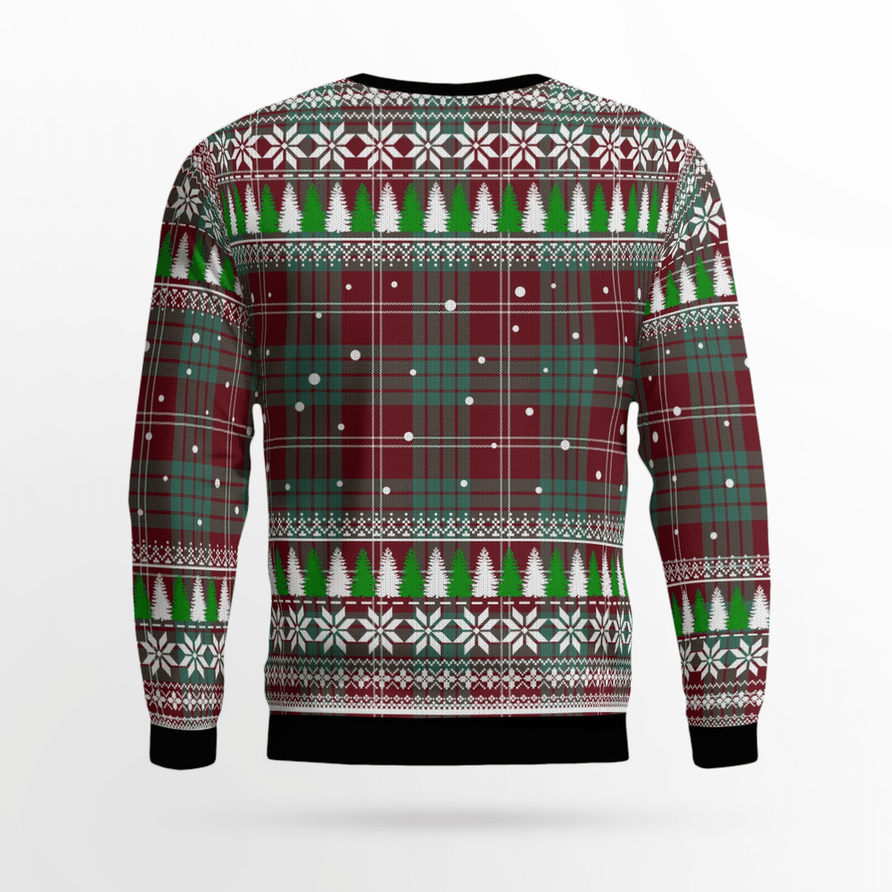 Clan Crawford Modern Crest Tartan Christmas Ugly Sweater SU46 Crawford Modern Crest Tartan Tartan Ugly Sweater   