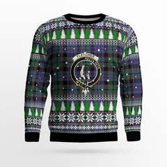 Clan Fletcher Modern Crest Tartan Christmas Ugly Sweater FD49 Fletcher Modern Crest Tartan Tartan Ugly Sweater   
