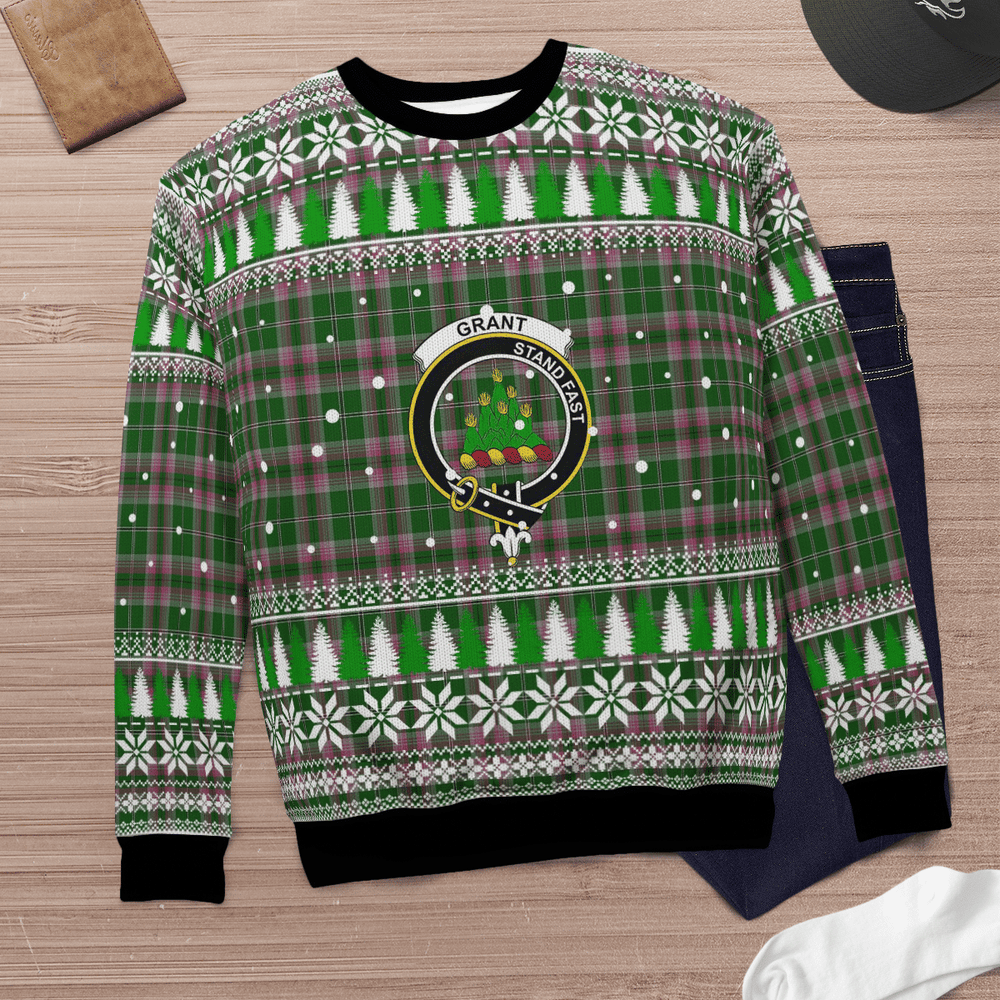 Clan Gray Hunting Crest Tartan Christmas Ugly Sweater ID80 Gray Hunting Crest Tartan Tartan Ugly Sweater   