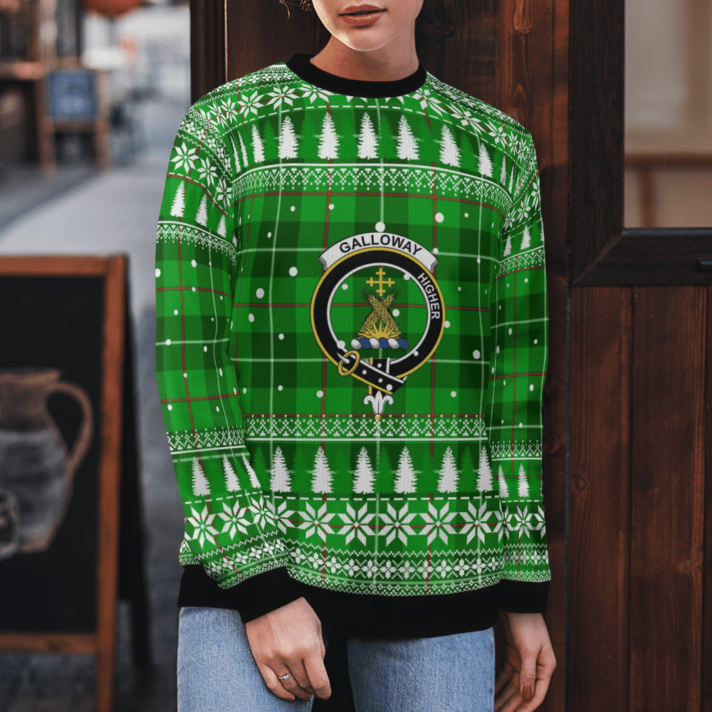 Clan Galloway District Crest Tartan Christmas Ugly Sweater XB26 Galloway District Crest Tartan Tartan Ugly Sweater   