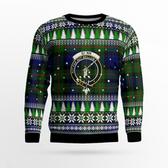 Clan Gunn Modern  Crest Tartan Christmas Ugly Sweater DM49 Gunn Modern Crest Tartan Tartan Ugly Sweater   