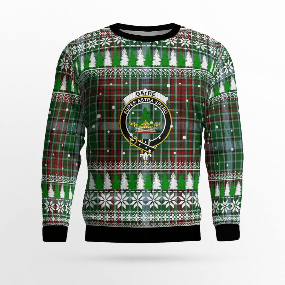 Clan Gayre Crest Tartan Christmas Ugly Sweater MS17 Gayre Crest Tartan Tartan Ugly Sweater   