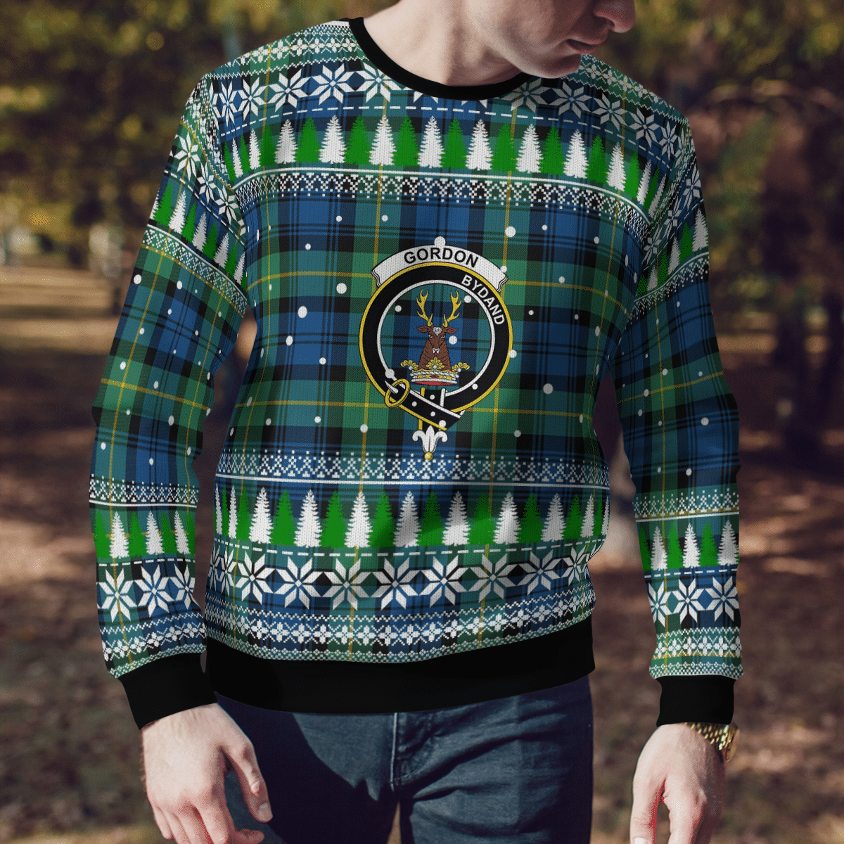 Clan Gordon Ancient Crest Tartan Christmas Ugly Sweater EO72 Gordon Ancient Crest Tartan Tartan Ugly Sweater   