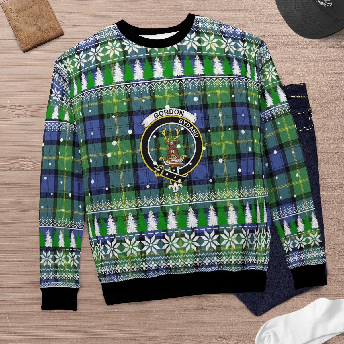 Clan Gordon Old Ancient Crest Tartan Christmas Ugly Sweater UZ89 Gordon Old Ancient Crest Tartan Tartan Ugly Sweater   