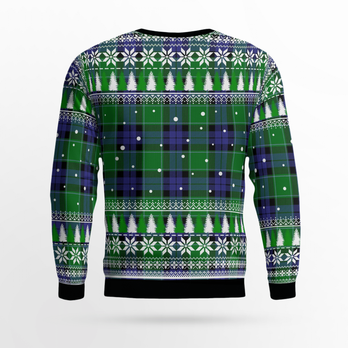 Clan Graham of Menteith Modern Crest Tartan Christmas Ugly Sweater LE63 Graham of Menteith Modern Crest Tartan Tartan Ugly Sweater   