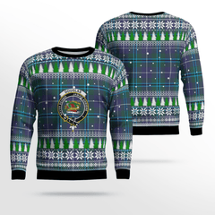 Clan Douglas Modern Crest Tartan Christmas Ugly Sweater XZ59 Douglas Modern Crest Tartan Tartan Ugly Sweater   