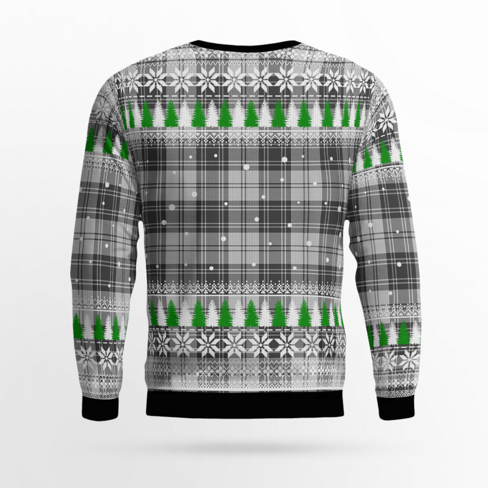 Clan Douglas Grey Modern Crest Tartan Christmas Ugly Sweater GC82 Douglas Grey Modern Crest Tartan Tartan Ugly Sweater   