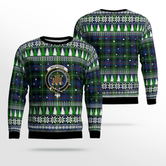 Clan MacKenzie Modern Crest Tartan Christmas Ugly Sweater UD13 MacKenzie Modern Crest Tartan Tartan Ugly Sweater   