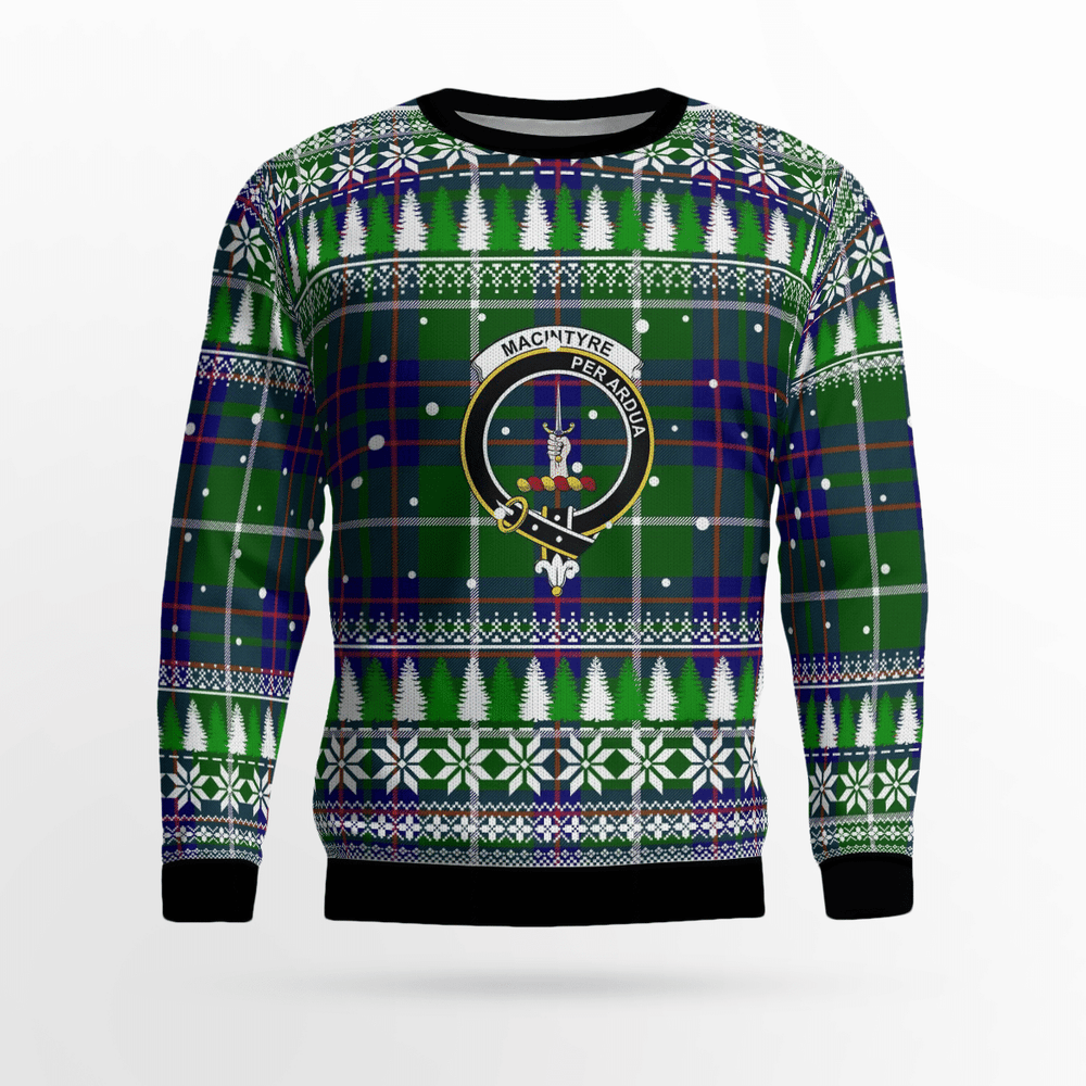 Clan MacIntyre Hunting Modern Crest Tartan Christmas Ugly Sweater VH17 MacIntyre Hunting Modern Crest Tartan Tartan Ugly Sweater   