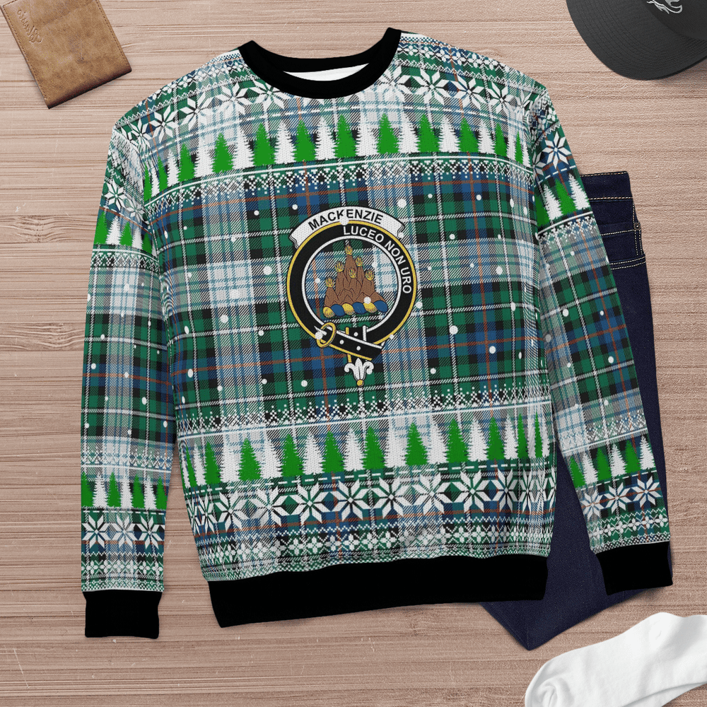 Clan MacKenzie Dress Ancient Crest Tartan Christmas Ugly Sweater MF24 MacKenzie Dress Ancient Crest Tartan Tartan Ugly Sweater   