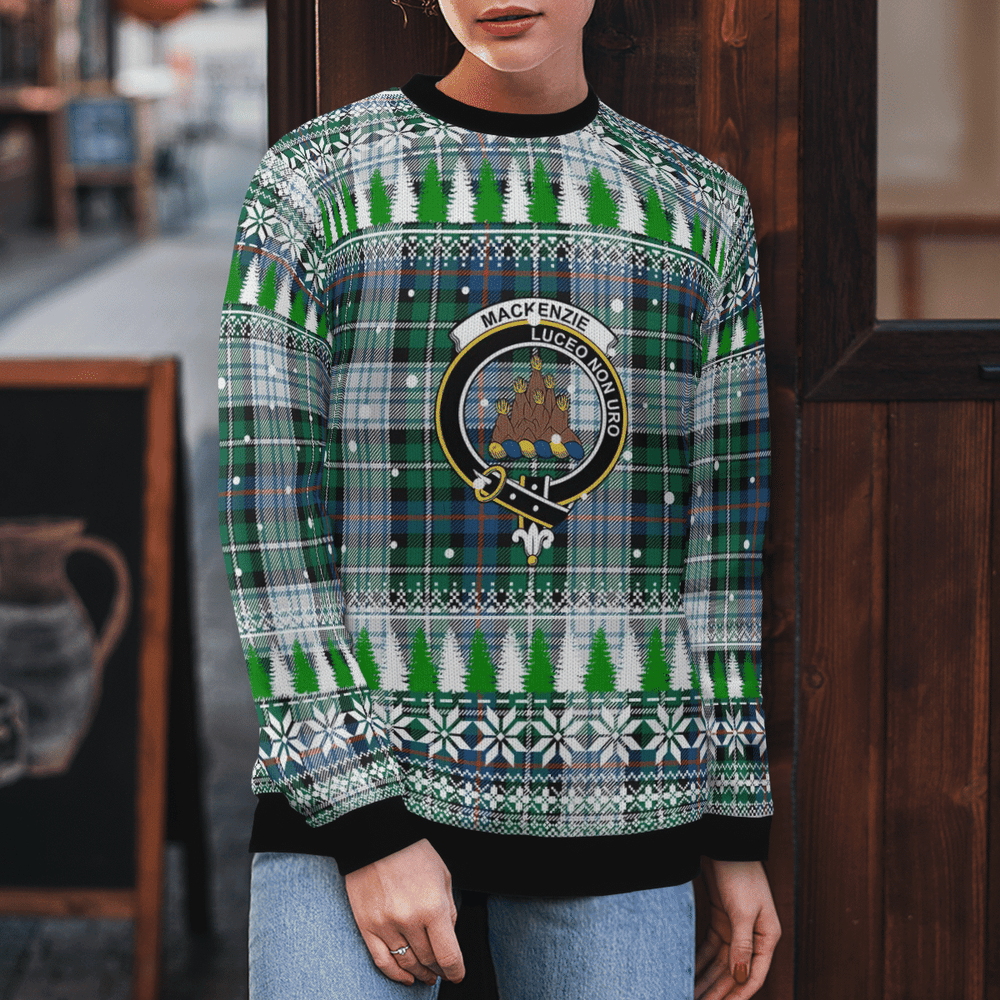 Clan MacKenzie Dress Ancient Crest Tartan Christmas Ugly Sweater MF24 MacKenzie Dress Ancient Crest Tartan Tartan Ugly Sweater   