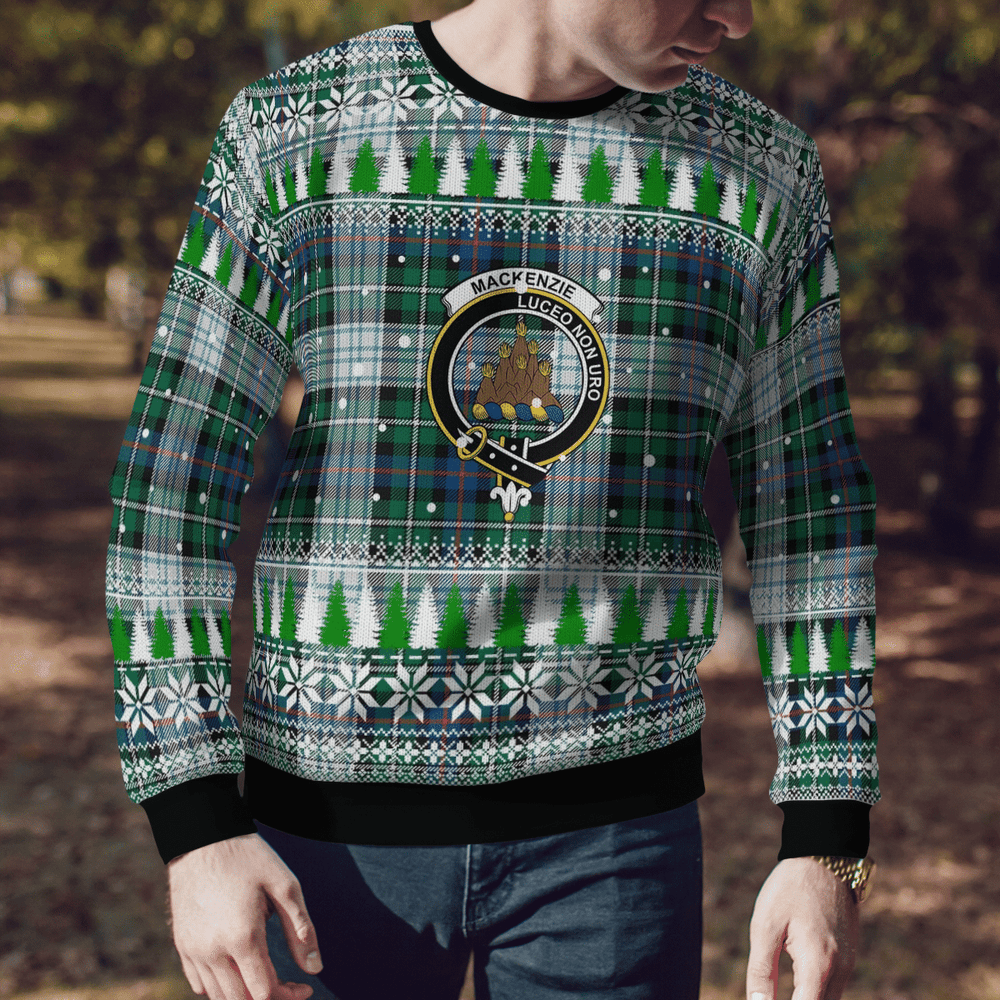 Clan MacKenzie Dress Ancient Crest Tartan Christmas Ugly Sweater MF24 MacKenzie Dress Ancient Crest Tartan Tartan Ugly Sweater   