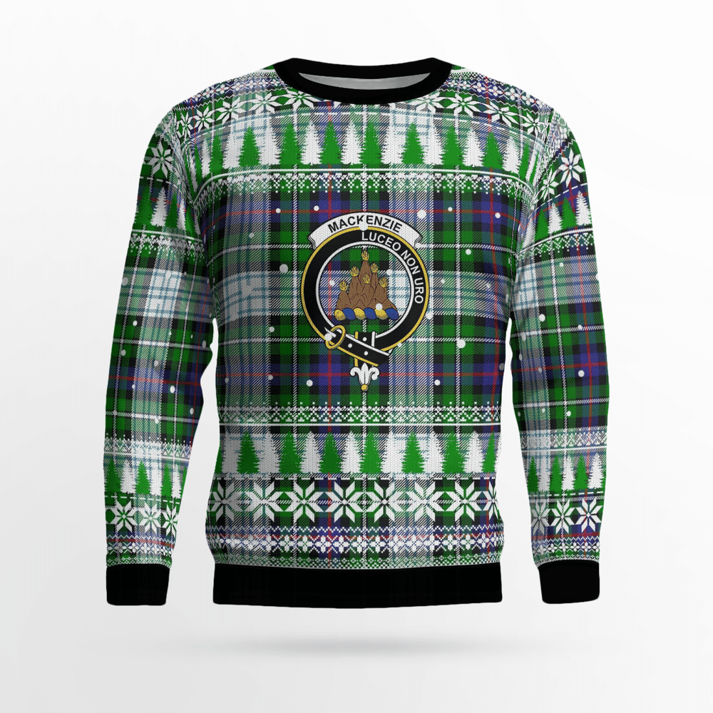 Clan MacKenzie Dress Modern Crest Tartan Christmas Ugly Sweater JT65 MacKenzie Dress Modern Crest Tartan Tartan Ugly Sweater   
