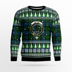Clan MacKie Crest Tartan Christmas Ugly Sweater PD56 MacKie Crest Tartan Tartan Ugly Sweater   