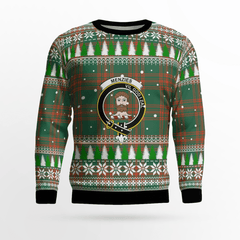 Clan Menzies Green Ancient Crest Tartan Christmas Ugly Sweater KI63 Menzies Green Ancient Crest Tartan Tartan Ugly Sweater   