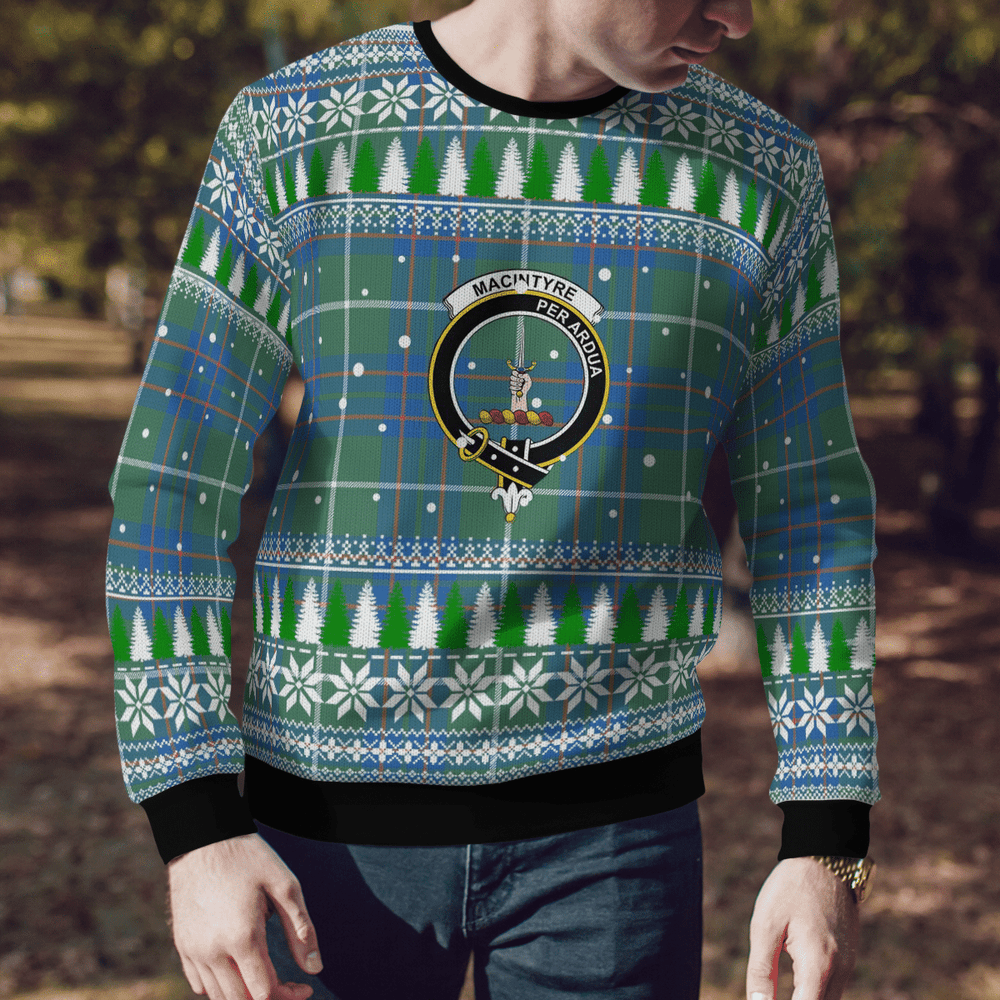 Clan MacIntyre Hunting Ancient Crest Tartan Christmas Ugly Sweater AC19 MacIntyre Hunting Ancient Crest Tartan Tartan Ugly Sweater   