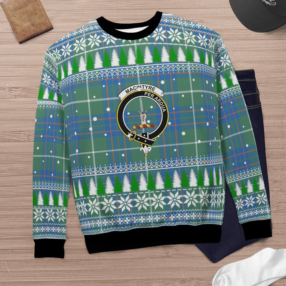 Clan MacIntyre Hunting Ancient Crest Tartan Christmas Ugly Sweater AC19 MacIntyre Hunting Ancient Crest Tartan Tartan Ugly Sweater   