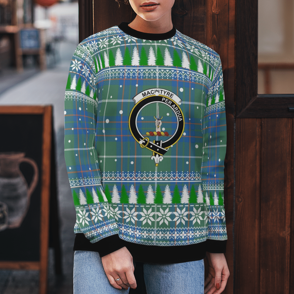 Clan MacIntyre Hunting Ancient Crest Tartan Christmas Ugly Sweater AC19 MacIntyre Hunting Ancient Crest Tartan Tartan Ugly Sweater   
