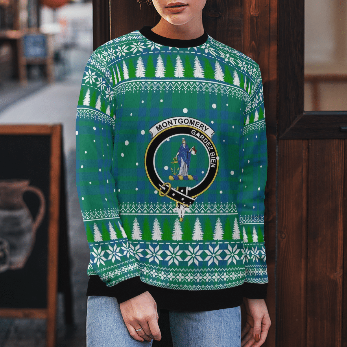 Clan Montgomery Ancient Crest Tartan Christmas Ugly Sweater SG99 Montgomery Ancient Crest Tartan Tartan Ugly Sweater   