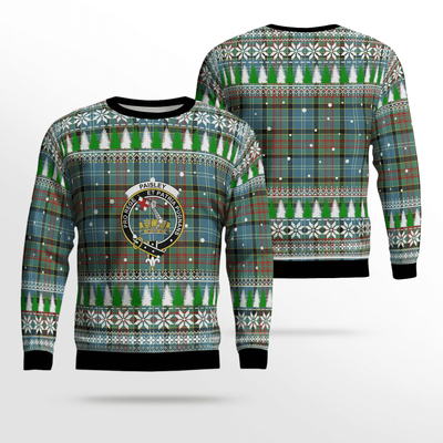 Clan Paisley District Crest Tartan Christmas Ugly Sweater