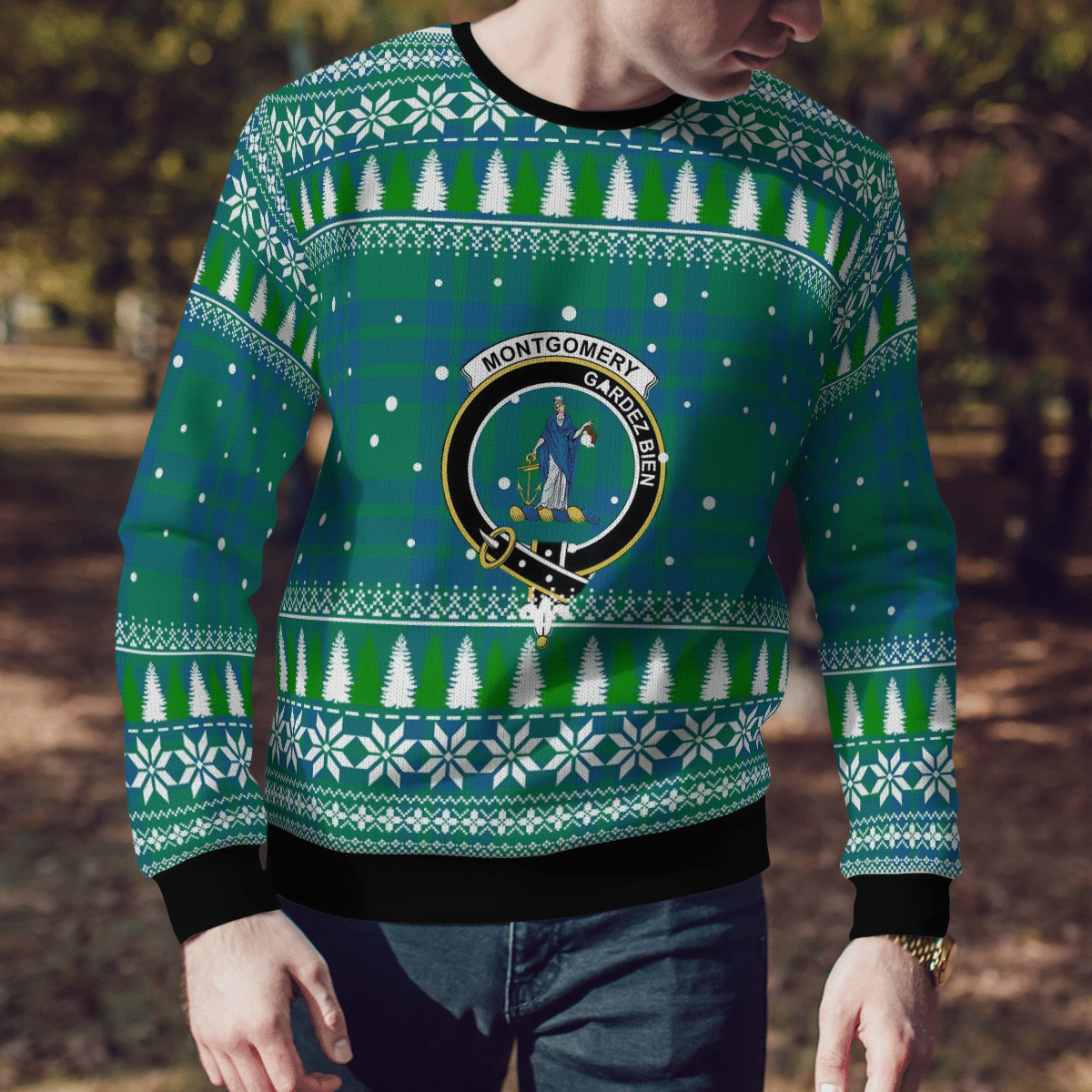 Clan Montgomery Ancient Crest Tartan Christmas Ugly Sweater SG99 Montgomery Ancient Crest Tartan Tartan Ugly Sweater   