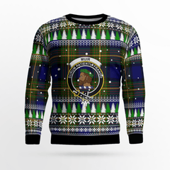 Clan Muir Crest Tartan Christmas Ugly Sweater RD70 Muir Crest Tartan Tartan Ugly Sweater   