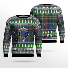 Clan Ogilvie Hunting Modern Crest Tartan Christmas Ugly Sweater HZ23 Ogilvie Hunting Modern Crest Tartan Tartan Ugly Sweater   