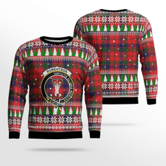 Clan Robertson Modern Crest Tartan Christmas Ugly Sweater NL88 Robertson Modern Crest Tartan Tartan Ugly Sweater   