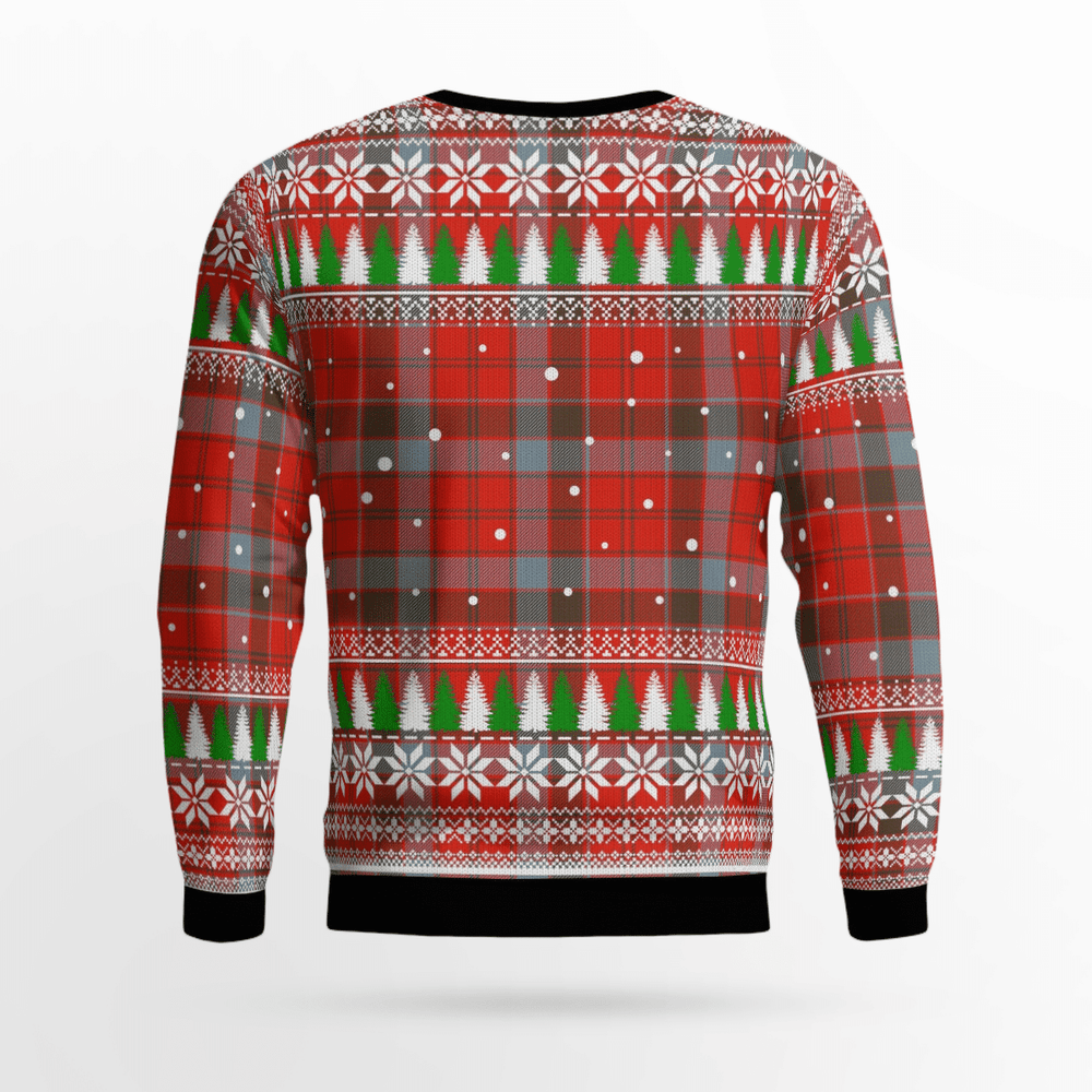 Clan Robertson Weathered Crest Tartan Christmas Ugly Sweater PN67 Robertson Weathered Crest Tartan Tartan Ugly Sweater   