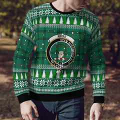 Clan Ross Hunting Ancient Crest Tartan Christmas Ugly Sweater LI25 Ross Hunting Ancient Crest Tartan Tartan Ugly Sweater   