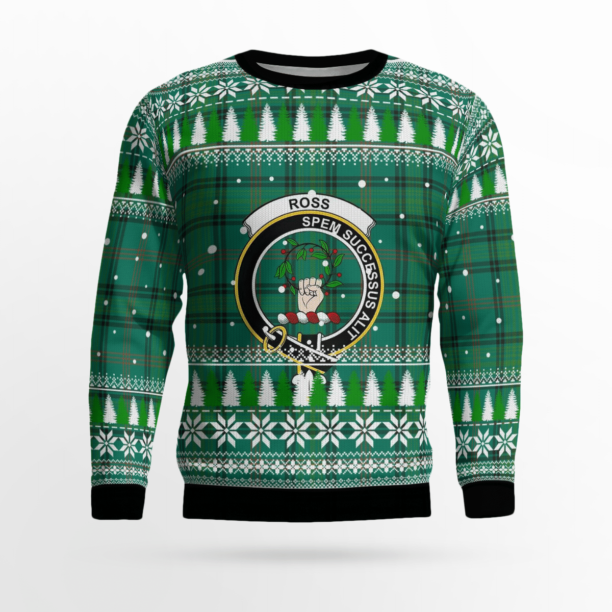 Clan Ross Hunting Ancient Crest Tartan Christmas Ugly Sweater LI25 Ross Hunting Ancient Crest Tartan Tartan Ugly Sweater   