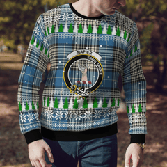 Clan Napier Ancient Crest Tartan Christmas Ugly Sweater CY56 Napier Ancient Crest Tartan Tartan Ugly Sweater   