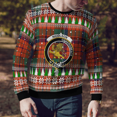 Clan Nicolson Ancient Crest Tartan Christmas Ugly Sweater US37 Nicolson Ancient Crest Tartan Tartan Ugly Sweater   