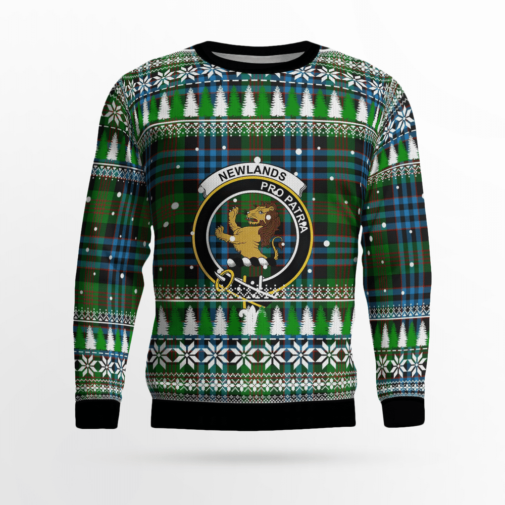 Clan Newlands Crest Tartan Christmas Ugly Sweater ZT38 Newlands Crest Tartan Tartan Ugly Sweater   