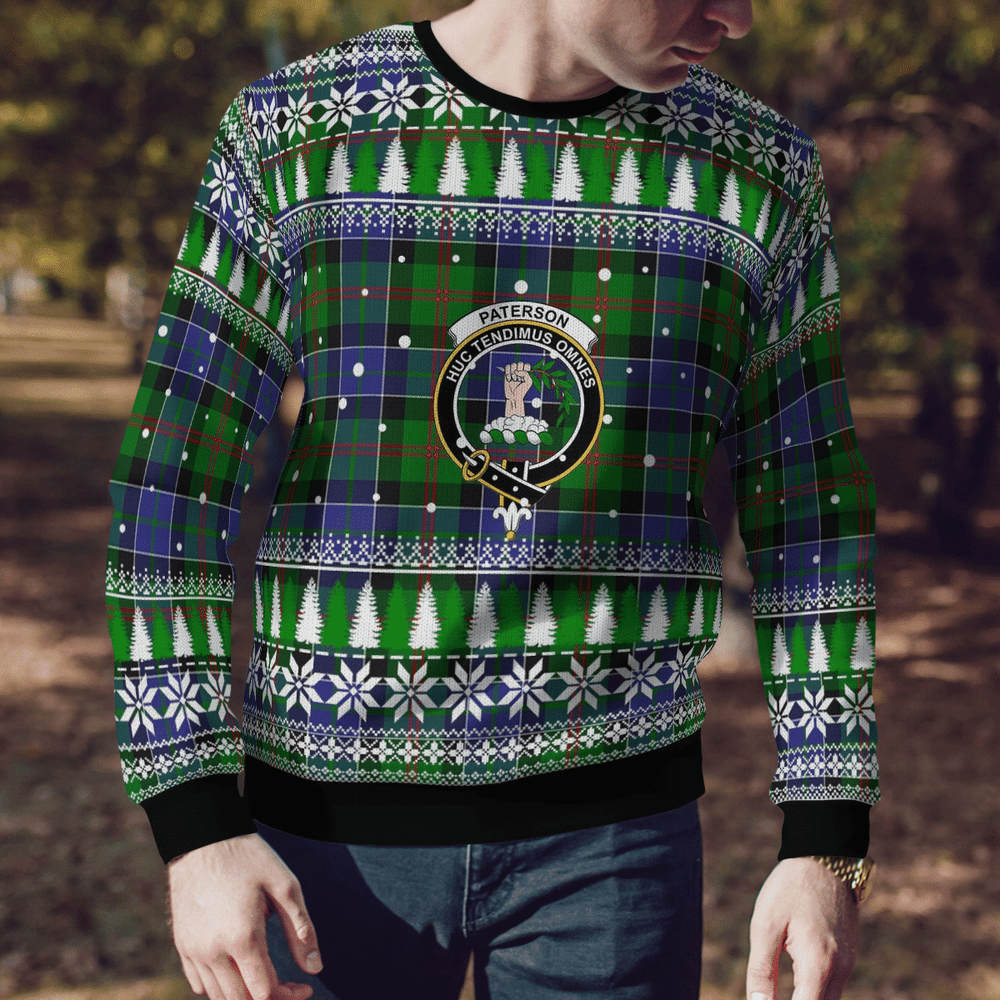 Clan Paterson Crest Tartan Christmas Ugly Sweater YU44 Paterson Crest Tartan Tartan Ugly Sweater   