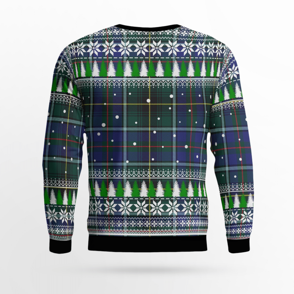 Clan MacInnes Modern Crest Tartan Christmas Ugly Sweater NO10 MacInnes Modern Crest Tartan Tartan Ugly Sweater   