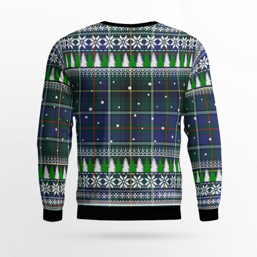 Clan MacInnes Modern Crest Tartan Christmas Ugly Sweater NO10 MacInnes Modern Crest Tartan Tartan Ugly Sweater   