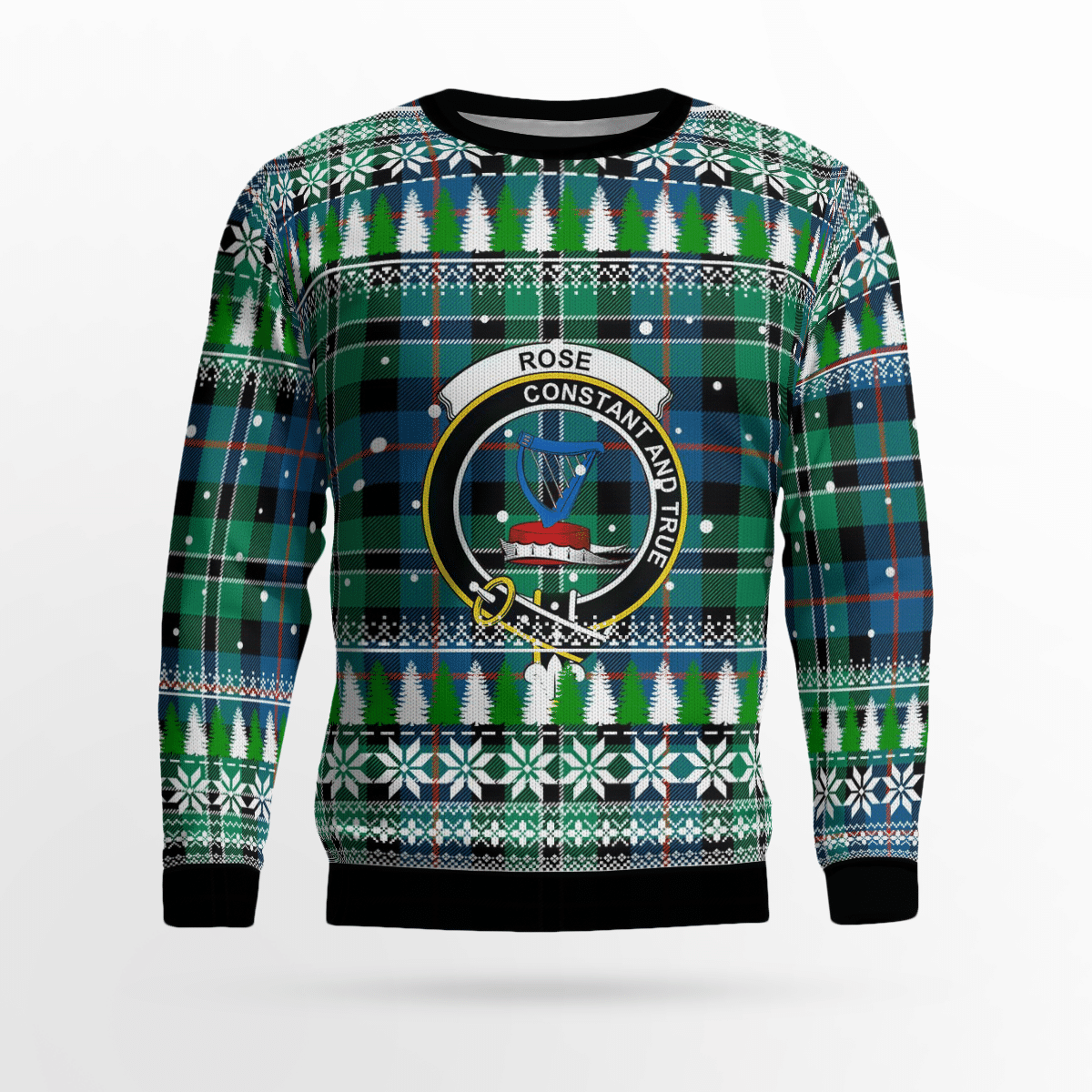 Clan Rose Hunting Ancient Crest Tartan Christmas Ugly Sweater DU93 Rose Hunting Ancient Crest Tartan Tartan Ugly Sweater   