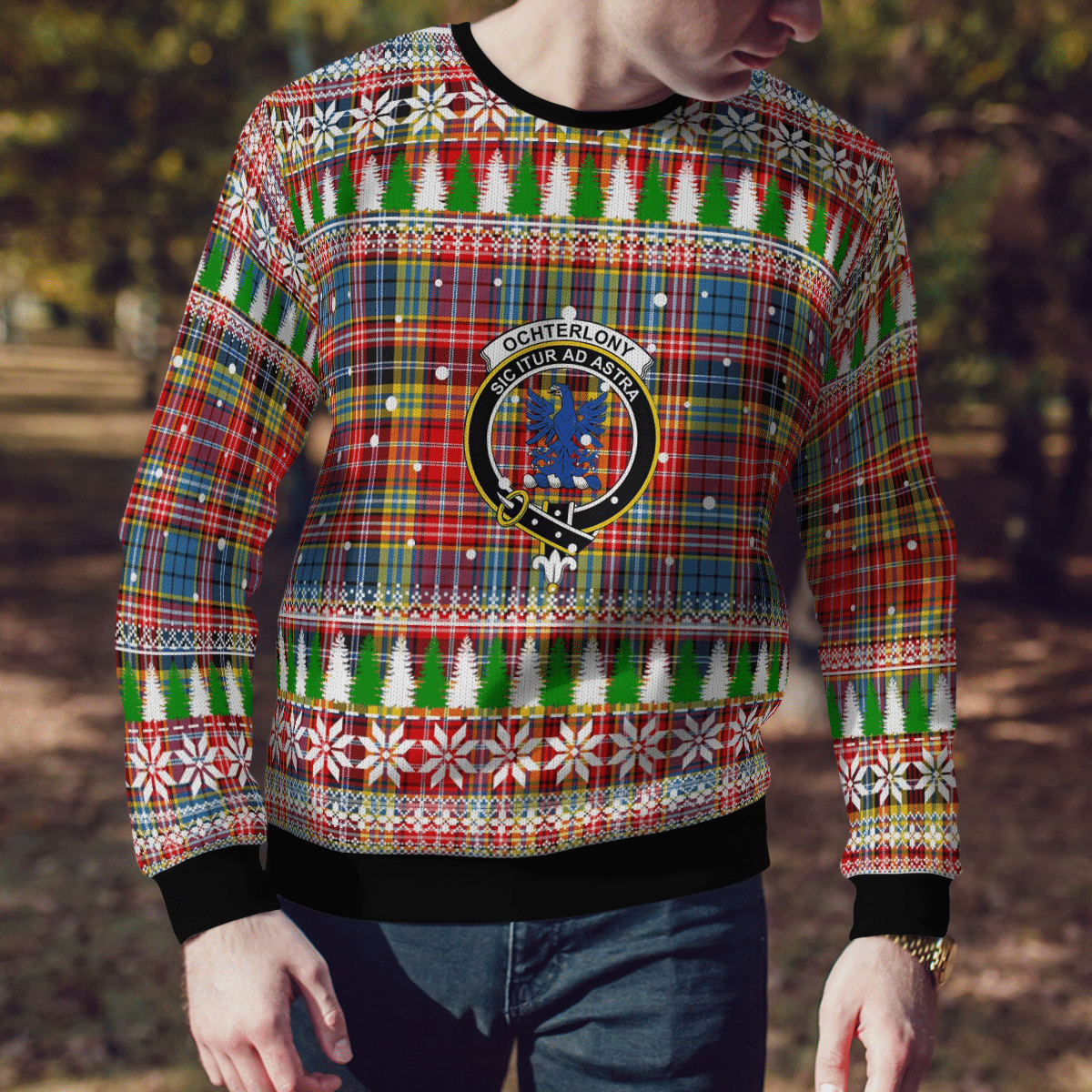 Clan Ogilvie of Airlie Ancient Crest Tartan Christmas Ugly Sweater UG31 Ogilvie of Airlie Ancient Crest Tartan Tartan Ugly Sweater   