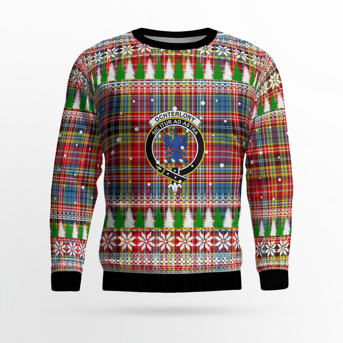 Clan Ogilvie of Airlie Ancient Crest Tartan Christmas Ugly Sweater UG31 Ogilvie of Airlie Ancient Crest Tartan Tartan Ugly Sweater   